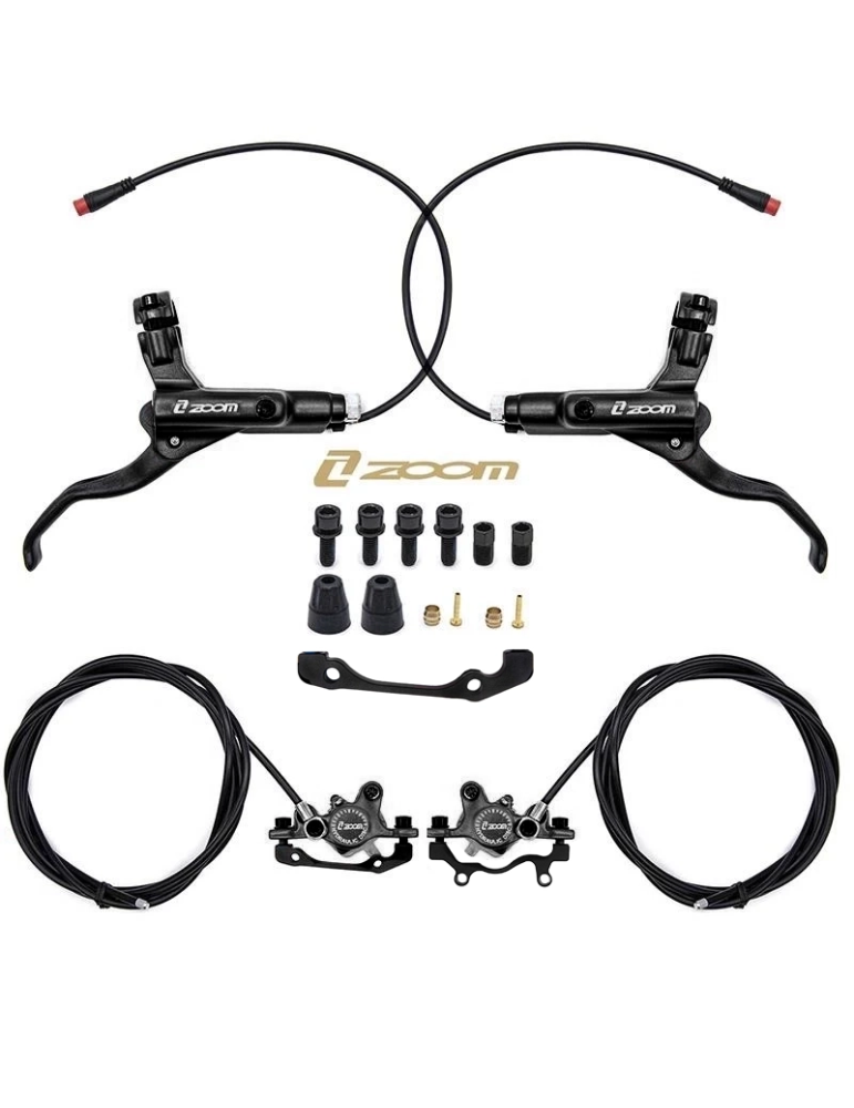 Kit de freno hidráulico negro CR-3 Delantero L trasero R [Zoom]
