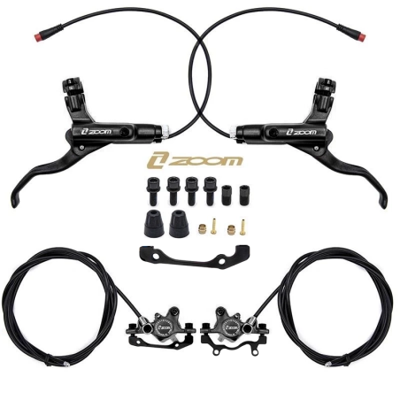 Kit de freno hidráulico negro CR-3 Delantero L trasero R [Zoom]