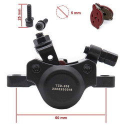 Pinza de freno TZD-208/CT001-M01 mecánica L 50mm negra para NIU 2