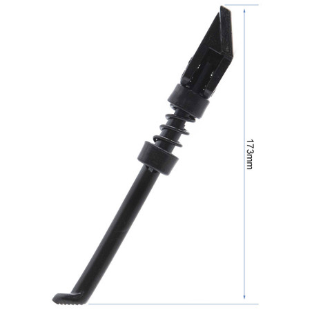 Caballete 190mm negro - Con soporte vertical