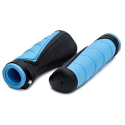 Puños de silicona ergonómicos con bloqueo azules - 2 uds 2
