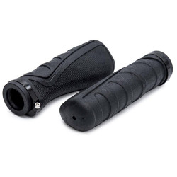 Puños de silicona ergonómicos con bloqueo negros - 2 uds 2