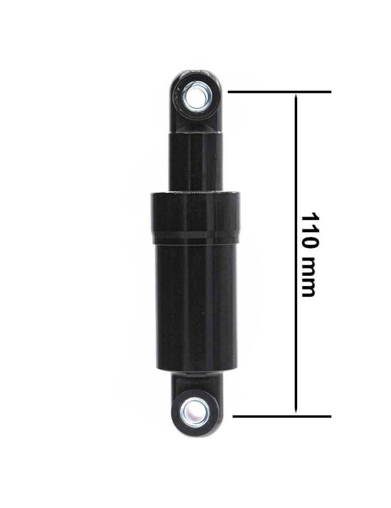 Amortiguador trasero negro 110mm - 2 uds