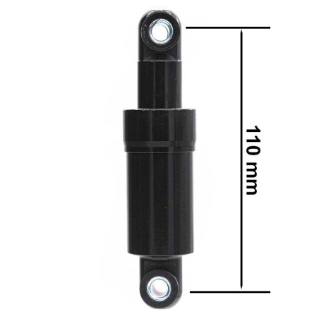 Amortiguador trasero negro 110mm - 2 uds