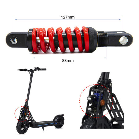 Suspensión delantera Mástil Ecoxtrem - Roja