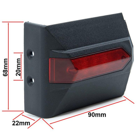 Embellecedor luz trasera L para Kukirin G2 Pro