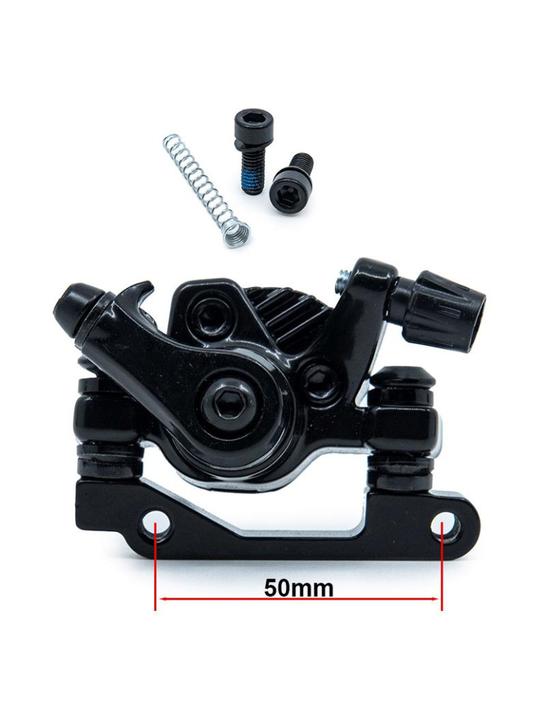 Pinza de freno CT002-M01 mecánica R 50mm negra delantera para kukirin G2 Pro/Max [Kugoo]