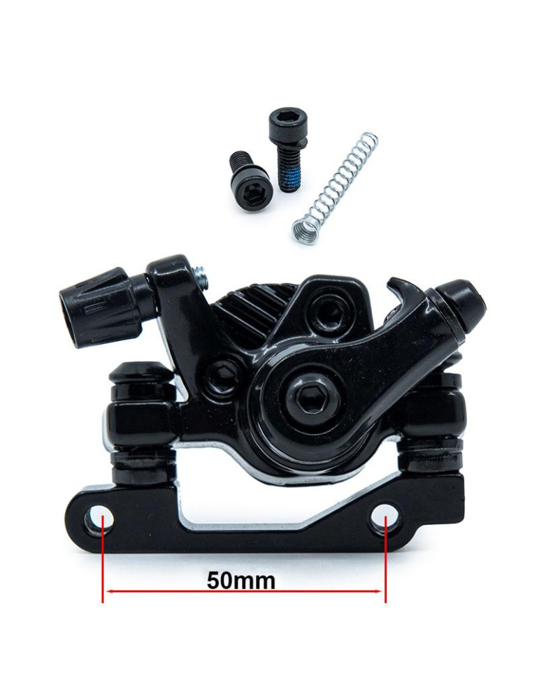 Pinza de freno CT002-M02 mecánica L 50mm negra trasera para kukirin G2 Pro/Max [Kugoo]