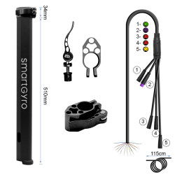 Mástil con cable original Smartgyro dual Crossover - negro 2