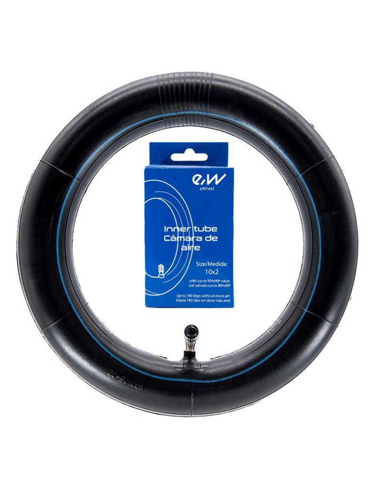 Cámara aire 10x2 VC 90x90º [Ewheel]