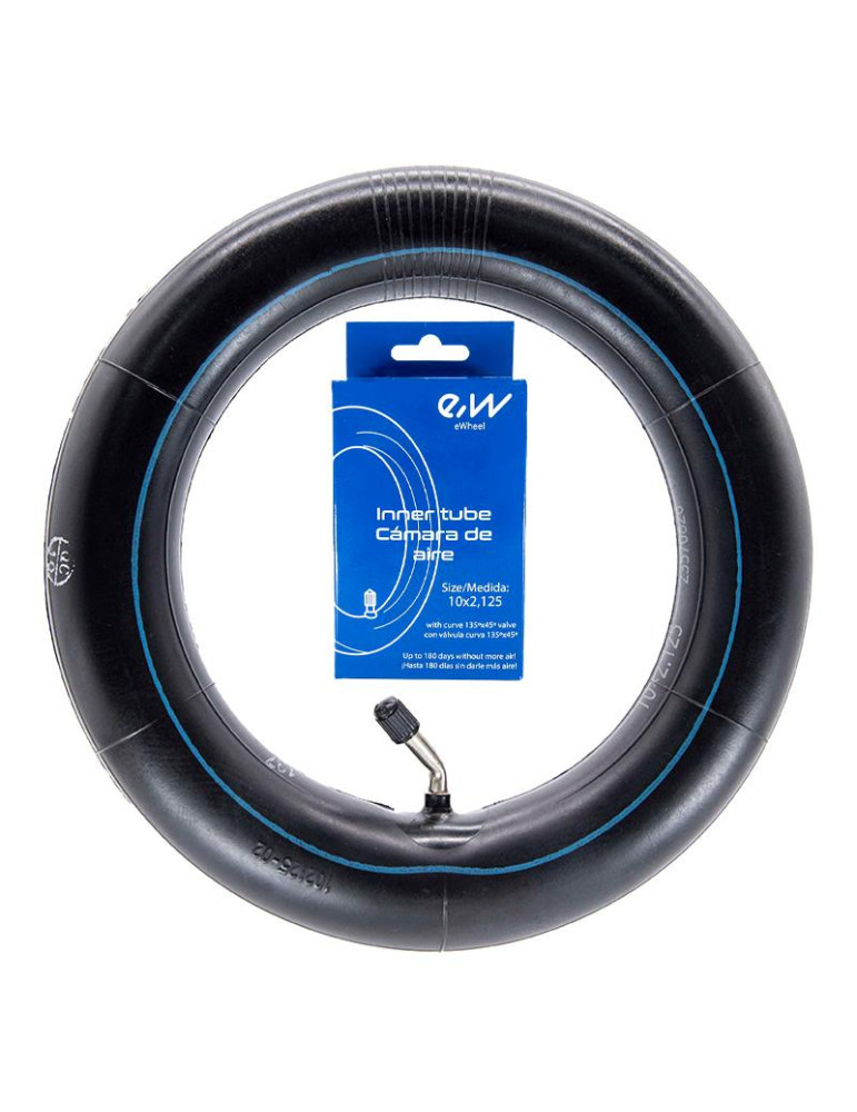 Cámara aire 10x2,125 VC 135x45º [Ewheel]