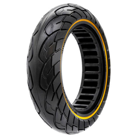 Rueda maciza ultraligera 10x2,5-6,5/B44 línea amarilla [Nedong]