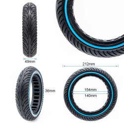 Rueda maciza ultraligera 8,5x2-6,1/B34 - línea azul [Nedong] 2