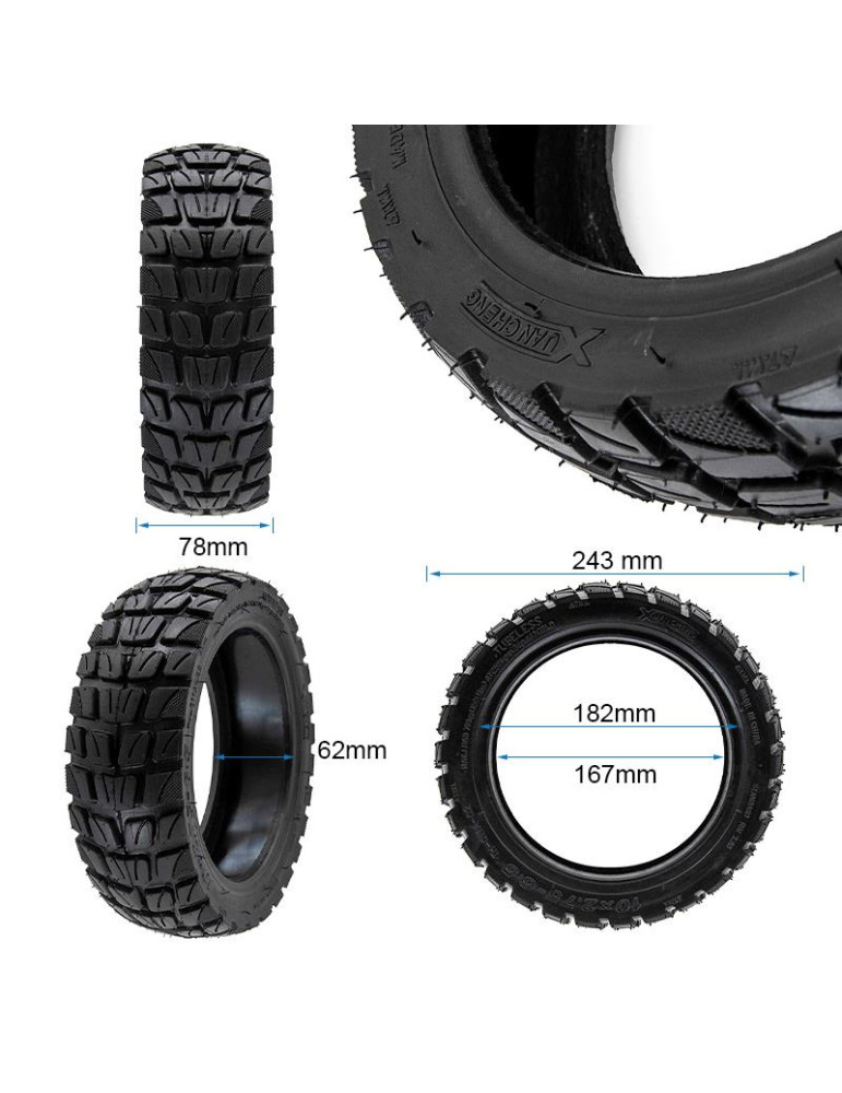 Neumático tubeless offroad 10x2,75-6,5 [Xuancheng] Edition GEL