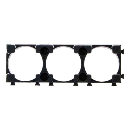 Soporte baterías 18650 1x3 - 10 uds