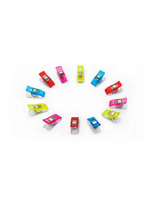 SET 12 PINZAS PEQUEÑAS DE COLORES