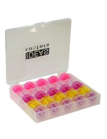 Caja organizadora con canilla de colores