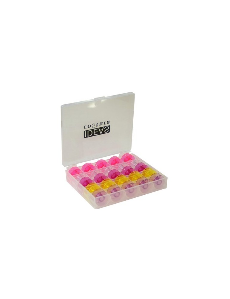 Caja organizadora con canilla de colores