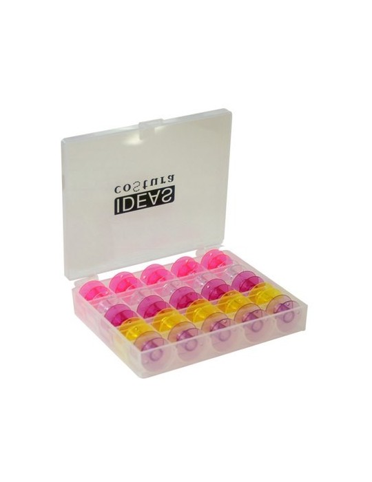 Caja organizadora con canilla de colores