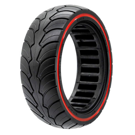 Rueda maciza ultraligera 8,5x2,5-6,1/B58 - línea roja