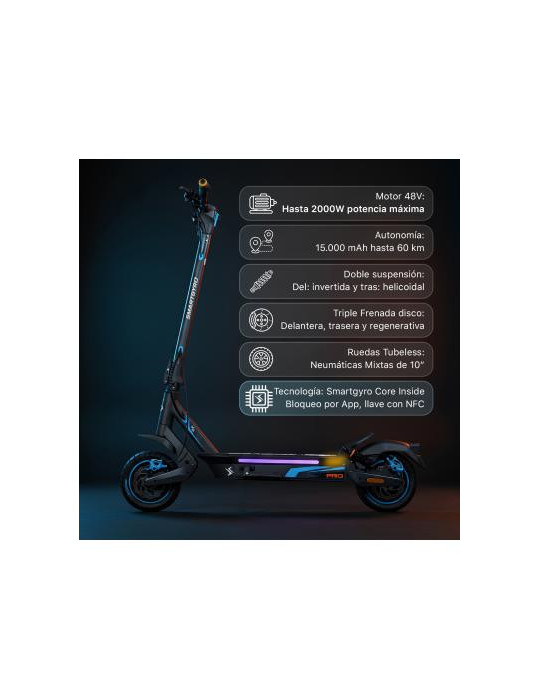 K5 PRO Smartgyro Patinete Eléctrico Homologado DGT