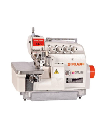 Máquina de Coser Industrial Overlock SIRUBA 747L-514M 2 agujas 4 hilos