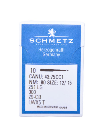 Agujas Schmetz 251 LG 80