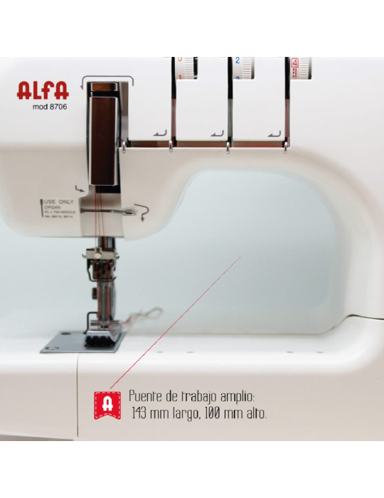 Máquina de Coser Domestica Alfa 8706