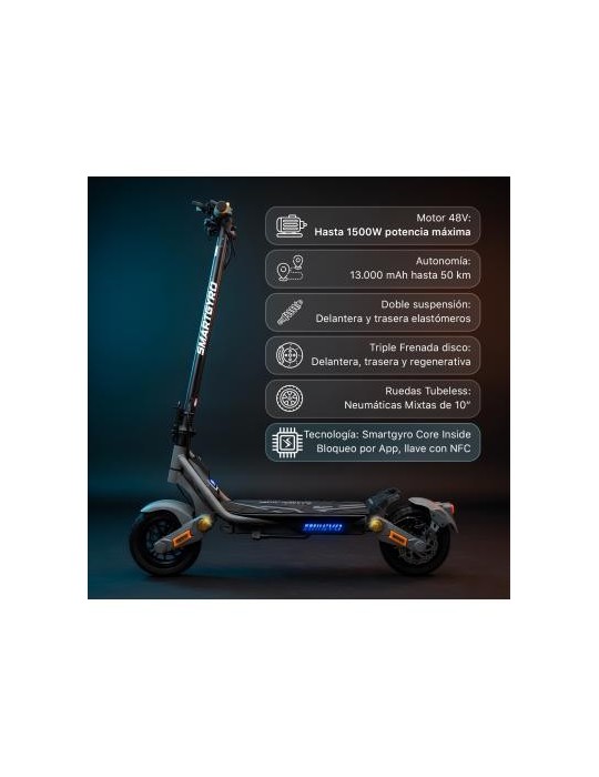Patinete Eléctrico Homologado SmartGyro Rockway EVO