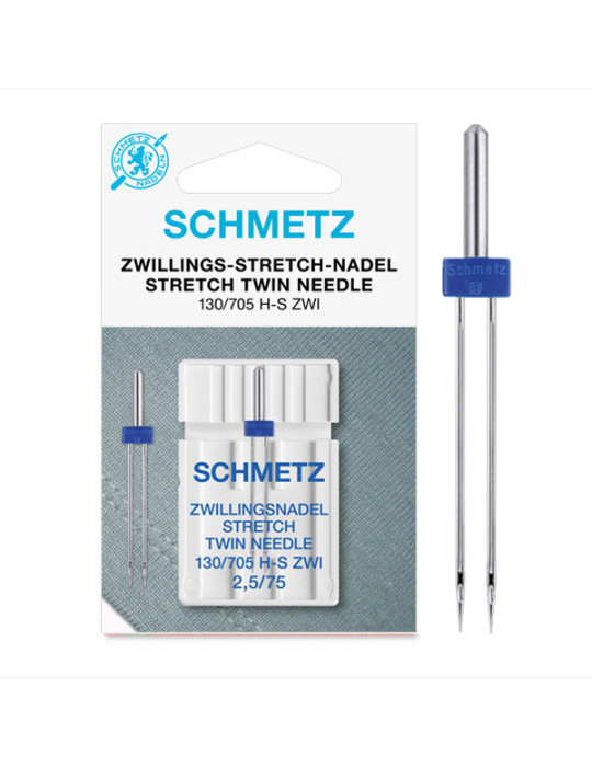 Aguja Stretch Twin Schmetz 2.5mm