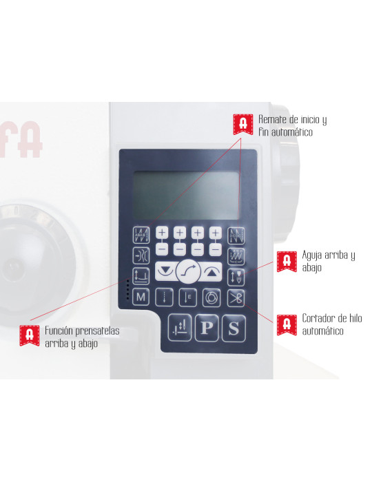 Máquina de Coser Industrial Alfa  A6880