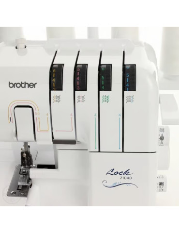 Máquina de Coser Domestica  Overlock Brother 2104D 2