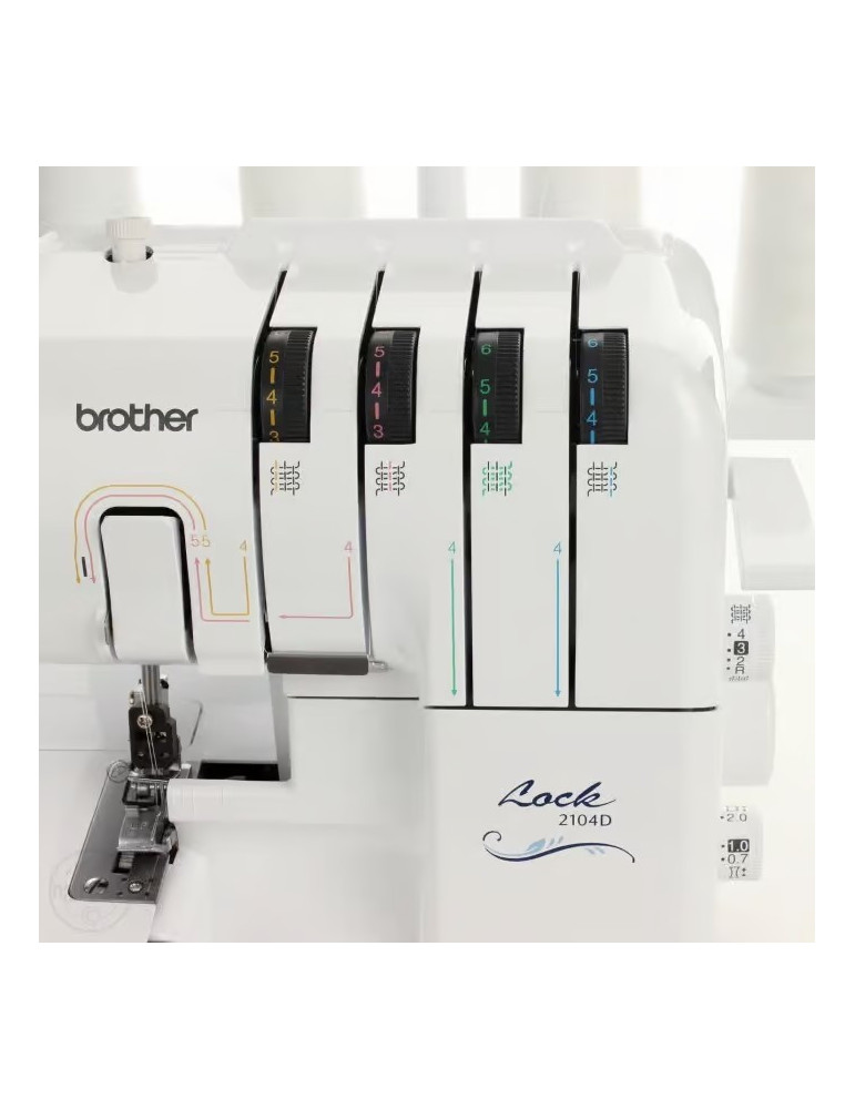 Máquina de Coser Overlock Brother 2104D