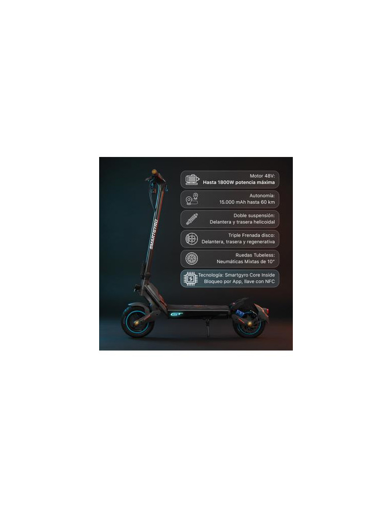 GT Rockway  SmartGyro Patinete Eléctrico Homologado DGT