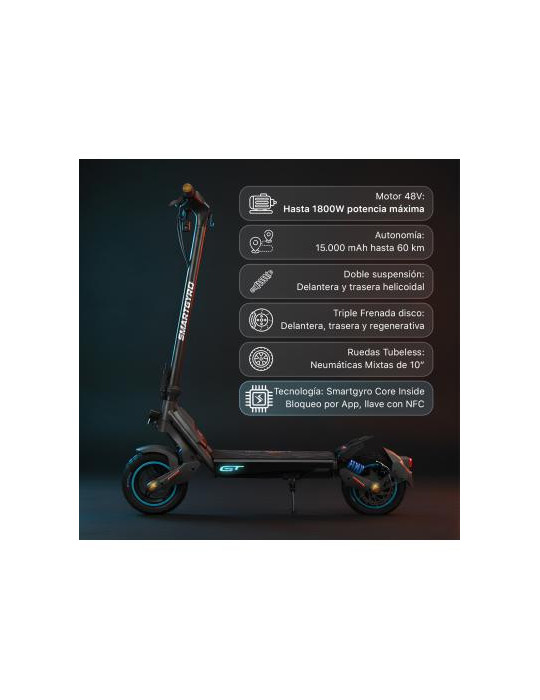 Patinete Eléctrico Homologado SmartGyro Rockway GT