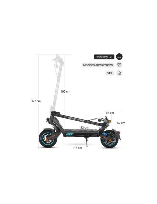 Patinete Eléctrico Homologado SmartGyro Rockway GT