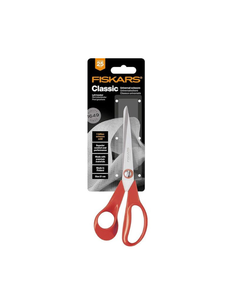 Tijeras FISKARS 21cm para zurdos