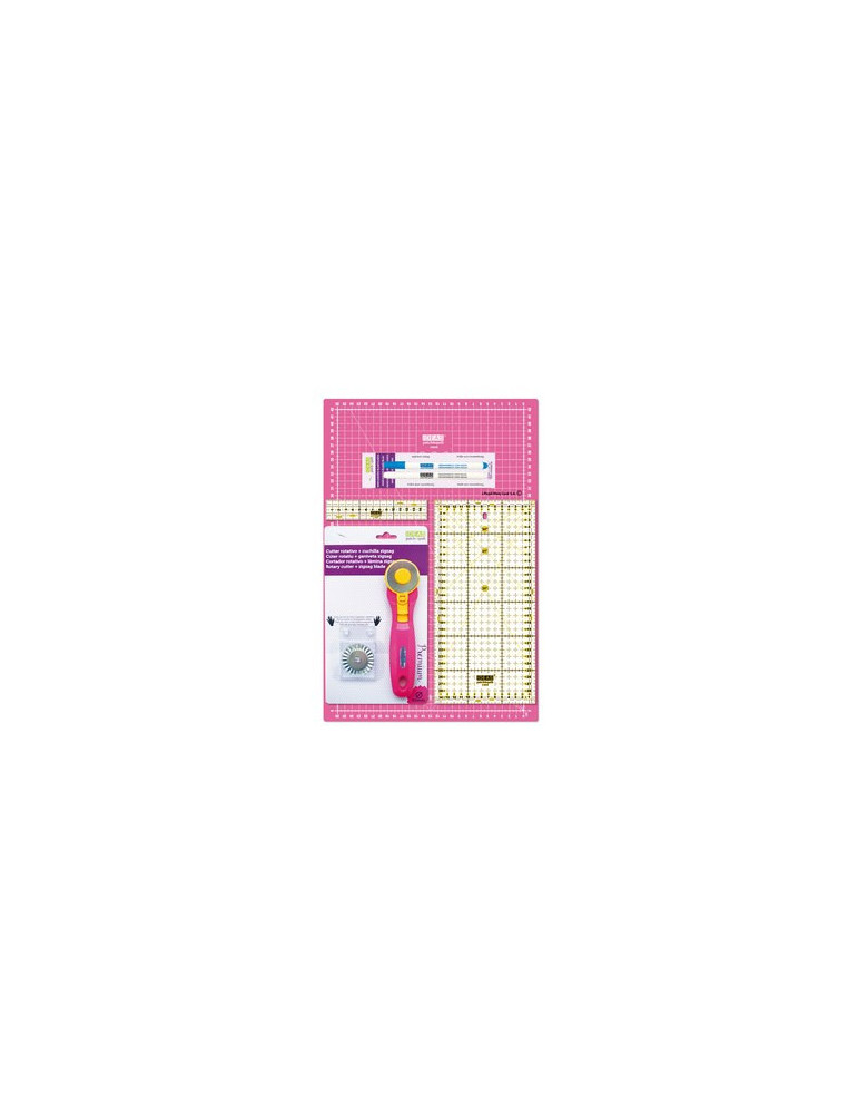 Kit de iniciación patchwork rosado