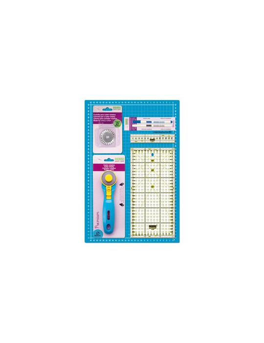 Kit de iniciación patchwork azul