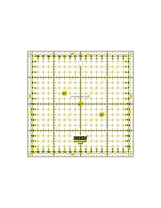 Regla cuadrada 20x20 cm