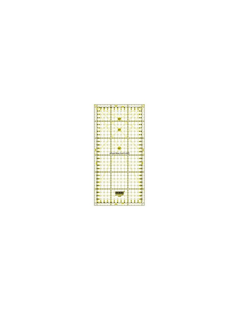 Regla rectangular 14x30 cm
