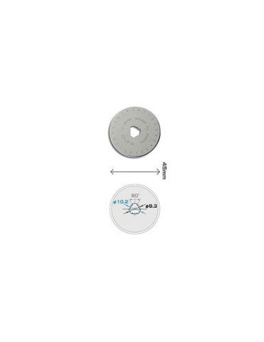 Olfa cuchilla recta 45mm 2