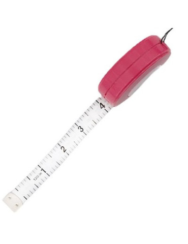 CINTA METRICA CM Y PULGADAS ROSA 2
