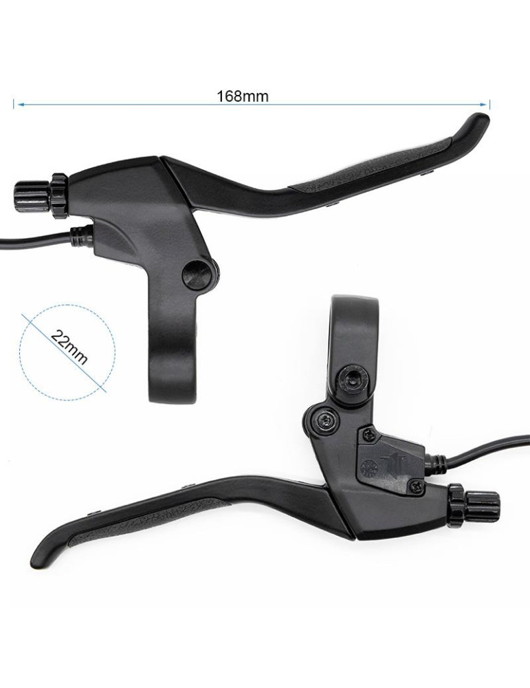 Maneta de freno con sensor y tensor R y L - Conector waterproof