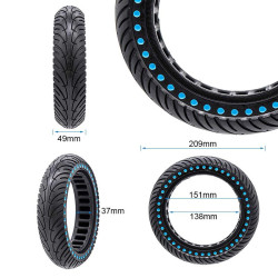 Rueda maciza ultraligera 8,5x2-6,1/B34 - puntos azules [Nedong] 2