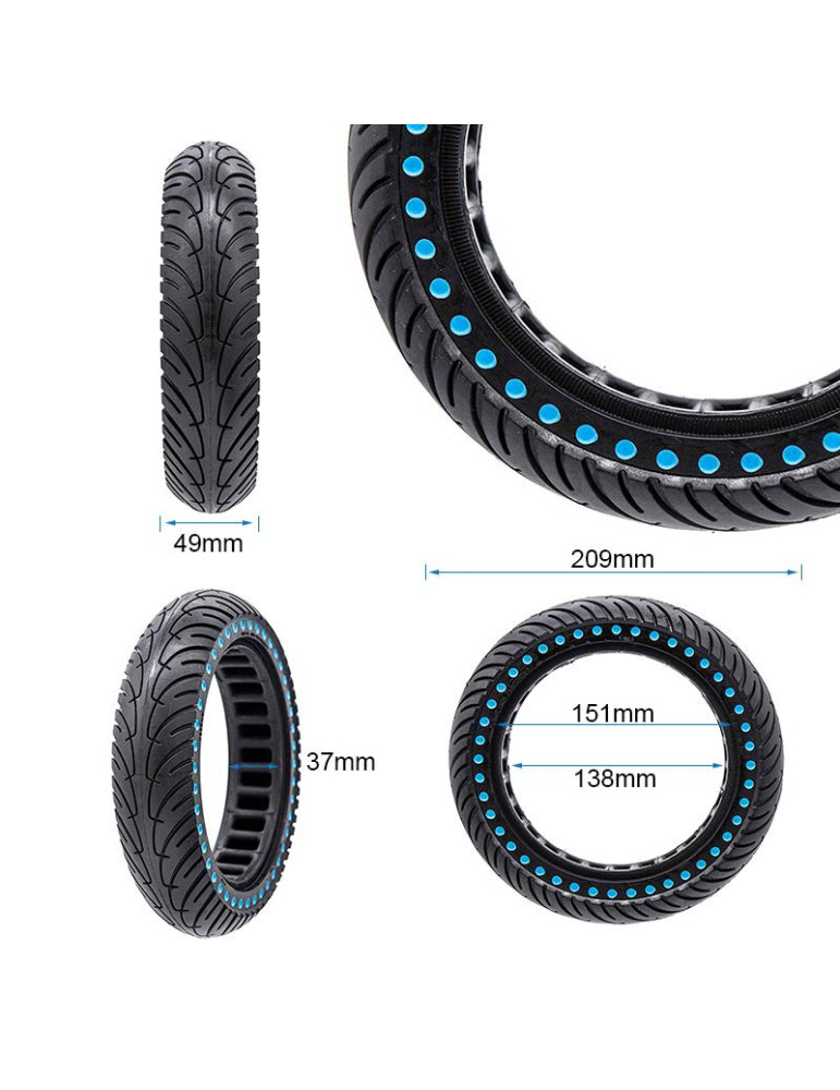 Rueda maciza ultraligera 8,5x2-6,1/B34 - puntos azules [Nedong]