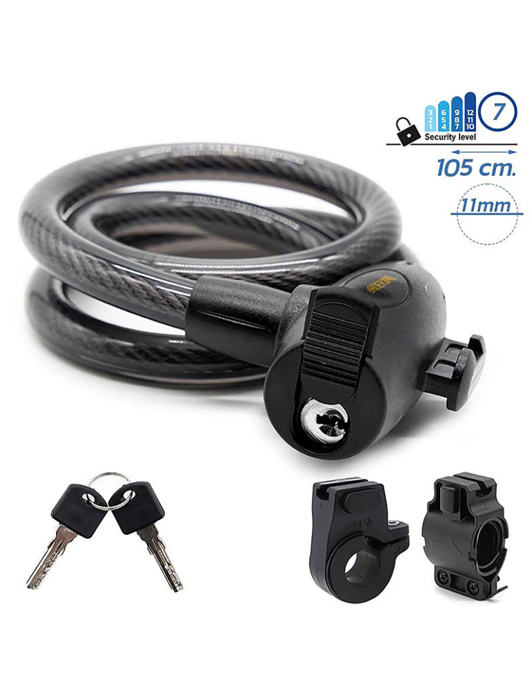 Candado de cable con llave [Ewheel] -105cm