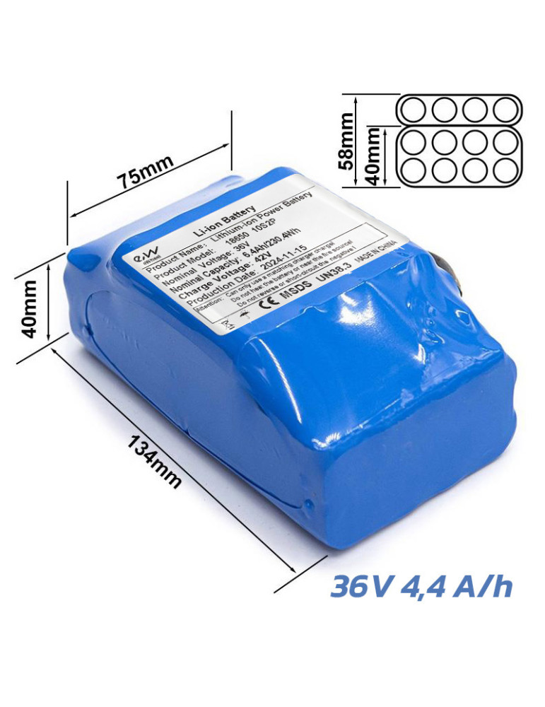 Batería externa 36V 6,4 A/h [Ewheel]