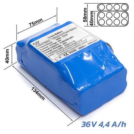 Batería externa 36V 6,4 A/h [Ewheel]