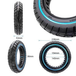 Rueda maciza offroad ultraligera 10x2,125-6,1/B34 linea azul [Ewheel] 2